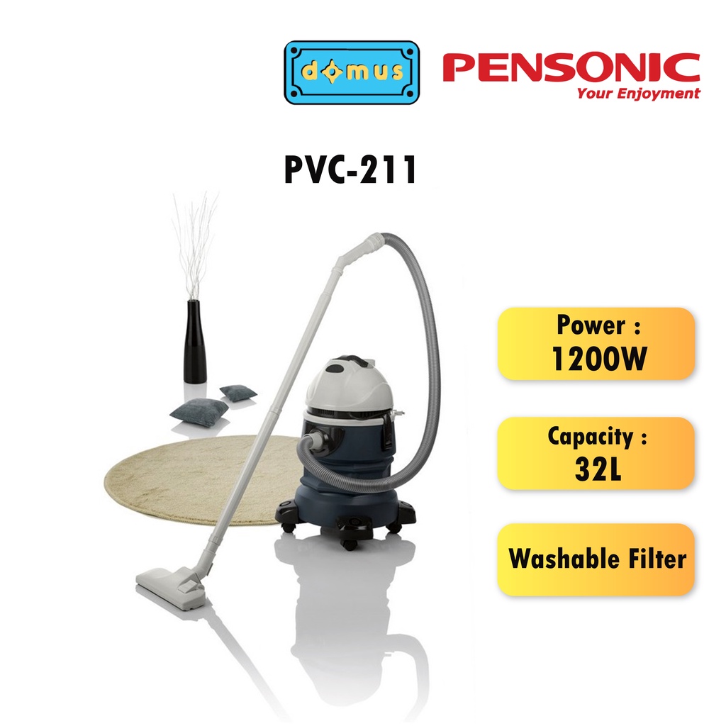 Pensonic Wet and Dry Vacuum Cleaner 1200W 32L PVC-211 / PVC211