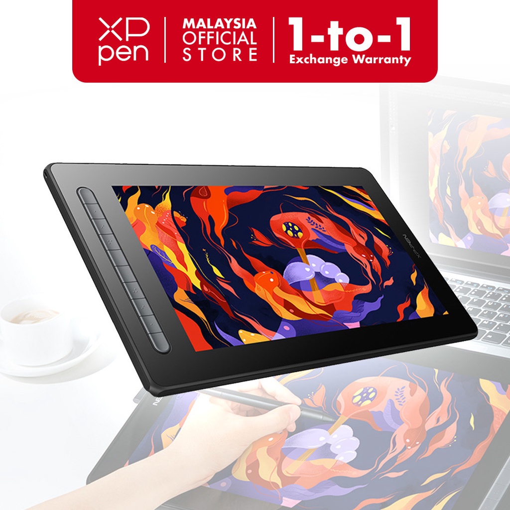 XP-Pen Artist 16 Second Generation with X3 Smart Chip Drawing Tablet Display