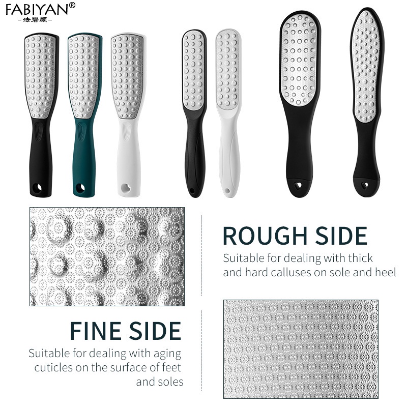 Premium Essential Professional Double-sided Foot File Stainless Steel remove dead skin calluses heel FABIYAN - Image 4