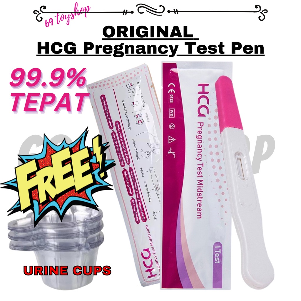 Urine Pregnancy Test - Alat penguji kehamilan Ovulation Test Pregnant Pen Uji Hamil HCG Rapid Screen Test