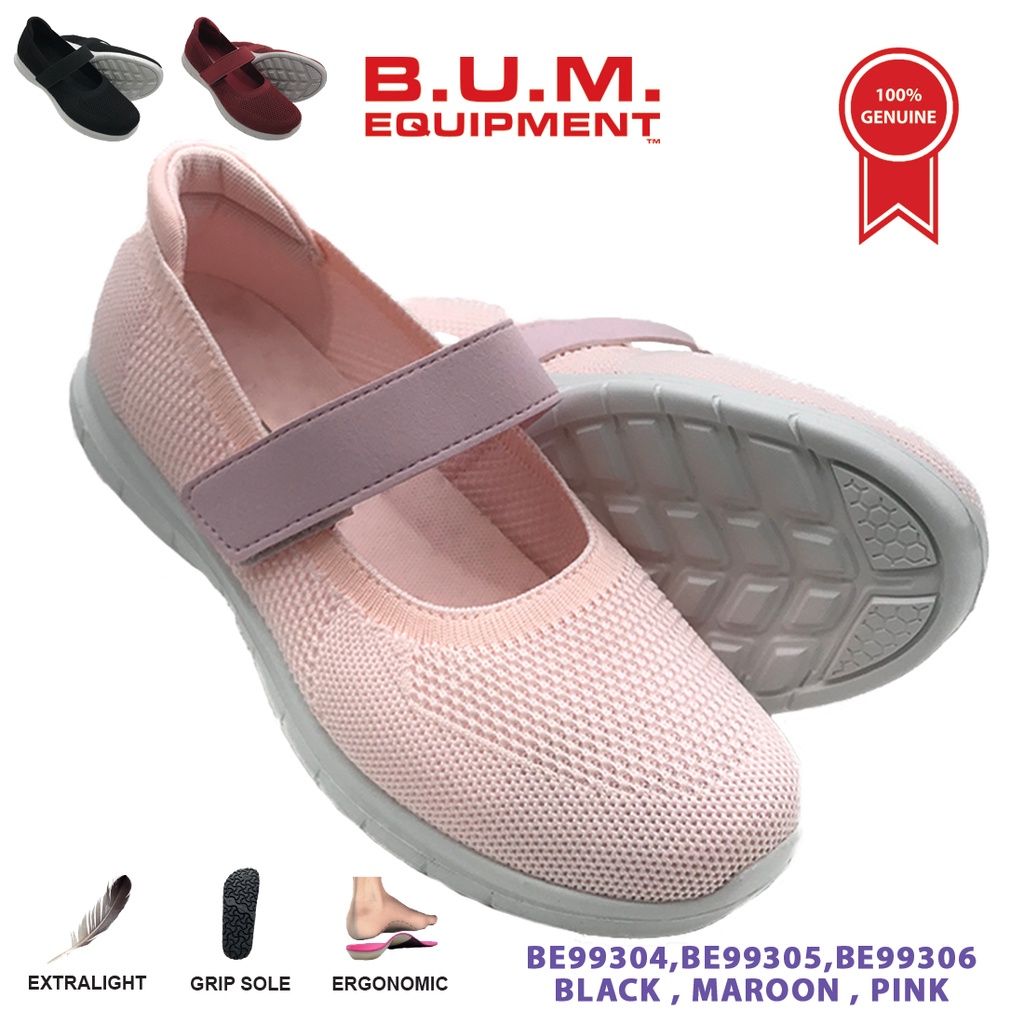 BUM Equipment Women's Sneaker BE99304 / BE99305 / BE99306 (Black / Maroon / Pink) Women Shoes / Kasut Perempuan Wanita