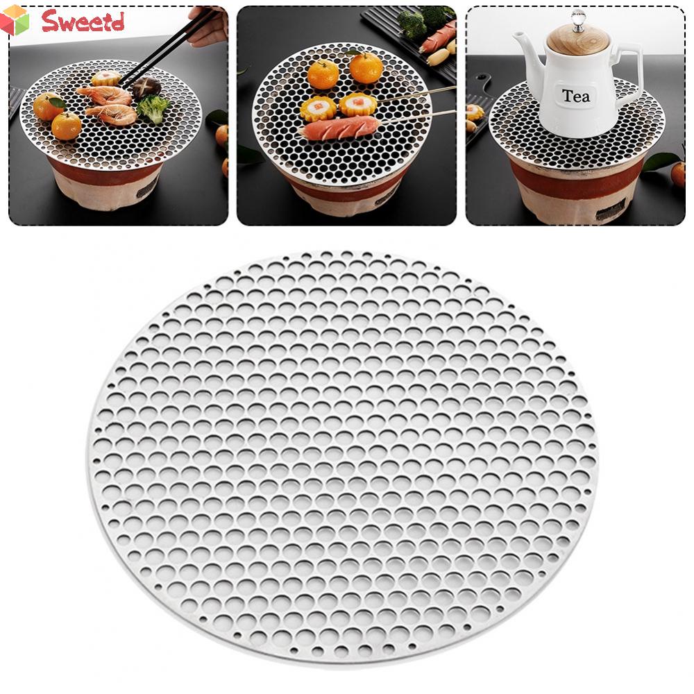 【SWTDRM】Grill Net Round 304 Stainless Steel BBQ Net Bacon Grill Tool Grill Mesh-【Sweetdream】