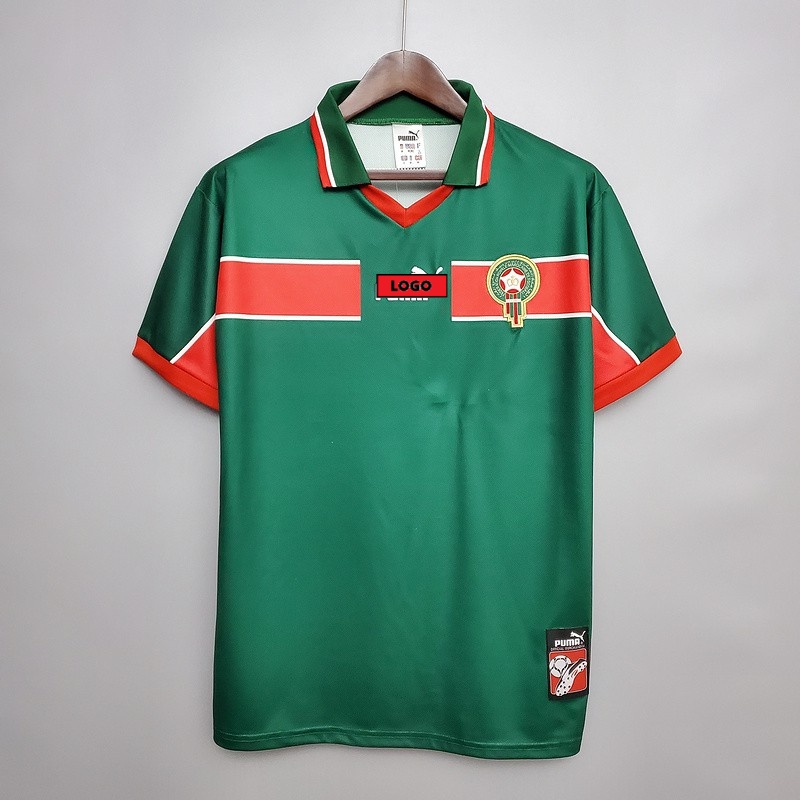 1998 Morocco Home Away Retro Soccer Jersey Football