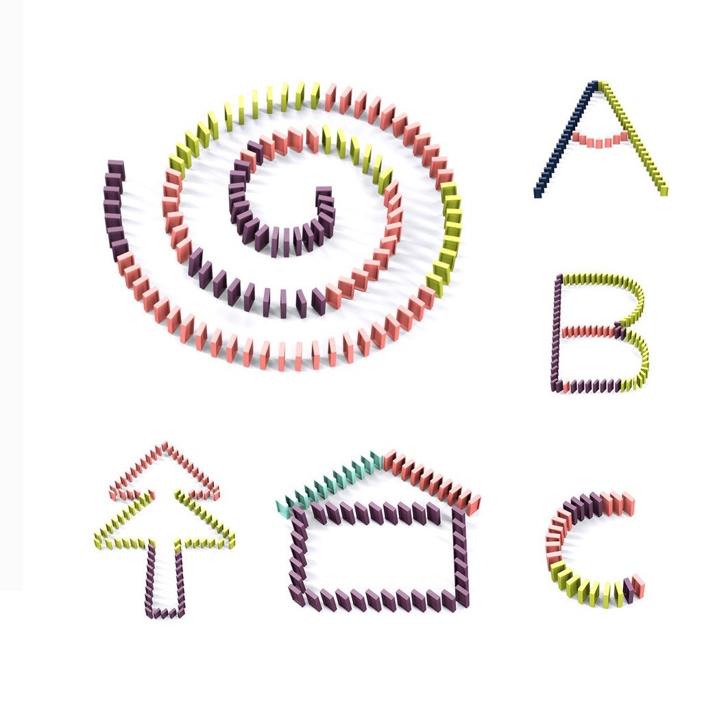 Quality Durable Automatic Laying Domino Brick Train Car Set Sound Light Kids Colorful Plastic Dominoes Blocks Game To... - Image 5