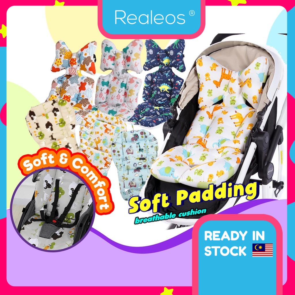 Baby Stroller Cushion Portable Car Seat Chair Pad Extra Thick Soft Cotton Stroller Pad Newborn Pillow