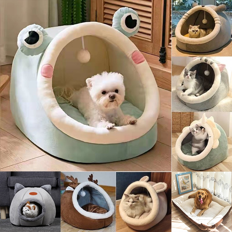 [Ready Stock / Selangor] Cat Bed Removable Washable Cat House Warm Comfortable Pet Dog Bed Pet Nest katil kucing 猫窝