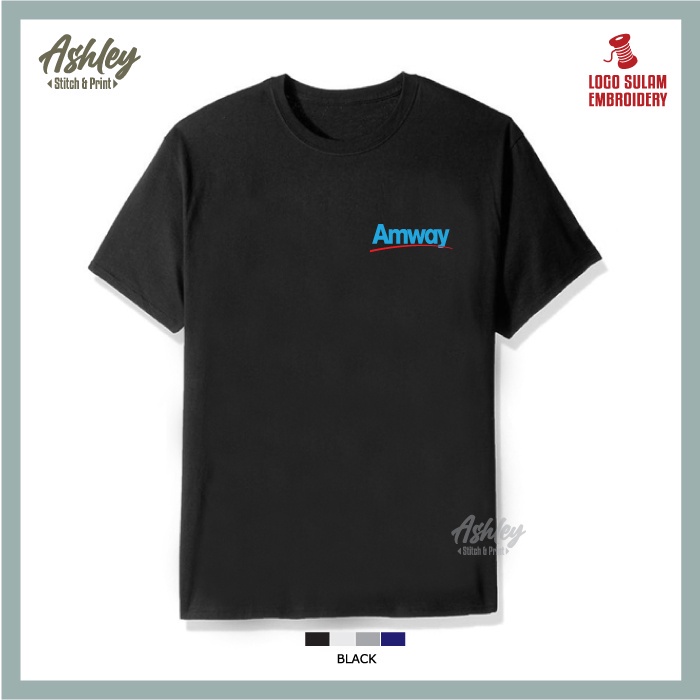 T Shirt Round Neck Cotton Amway Direct Selling Heath & Wellness Uniform Water Filter Baju T-Shirt Lelaki Men Murah Sulam