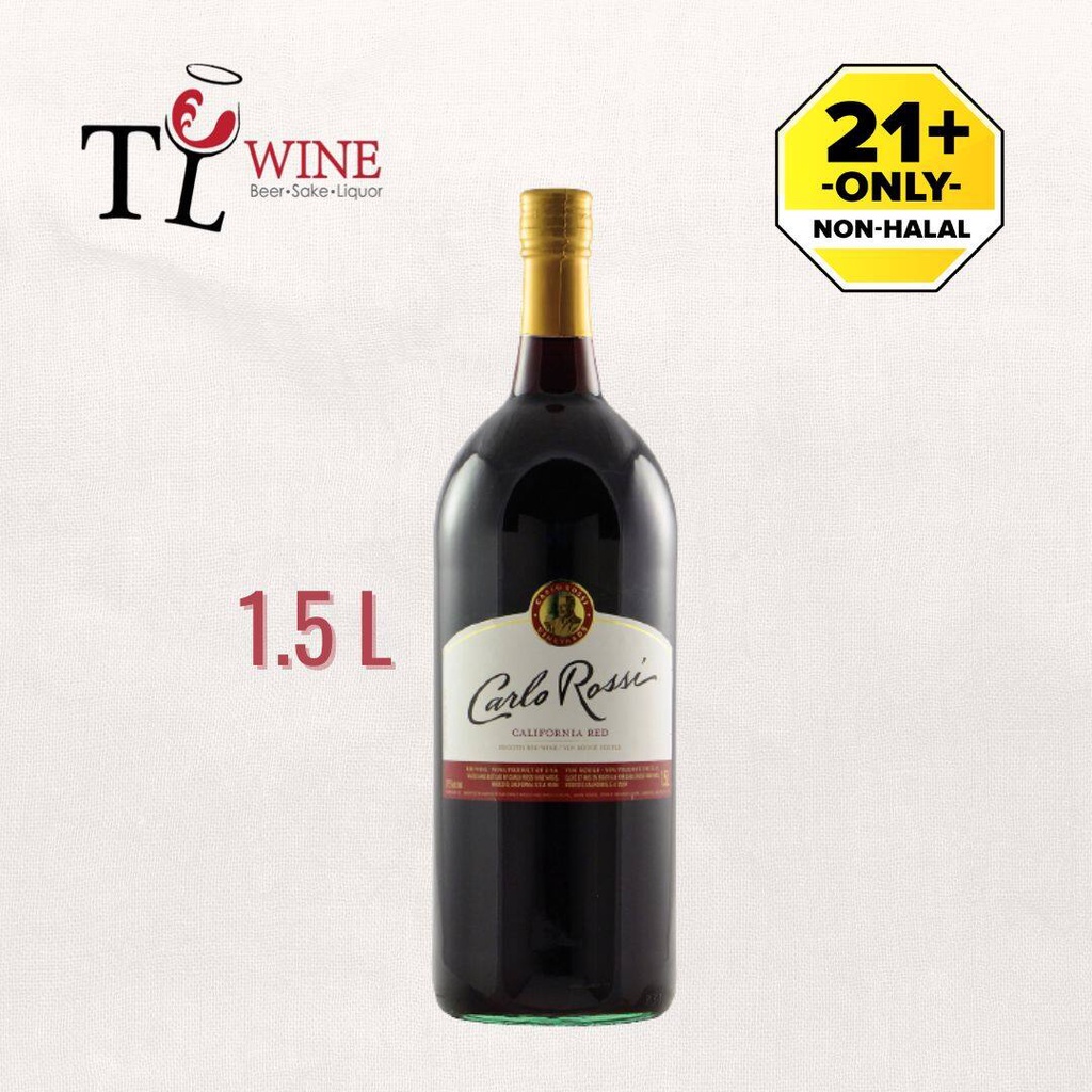 Carlo Rossi California 1.5L Red Wine (Alc: 12.50%) 100% ORIGINAL & Duty paid (USA Red Wine)