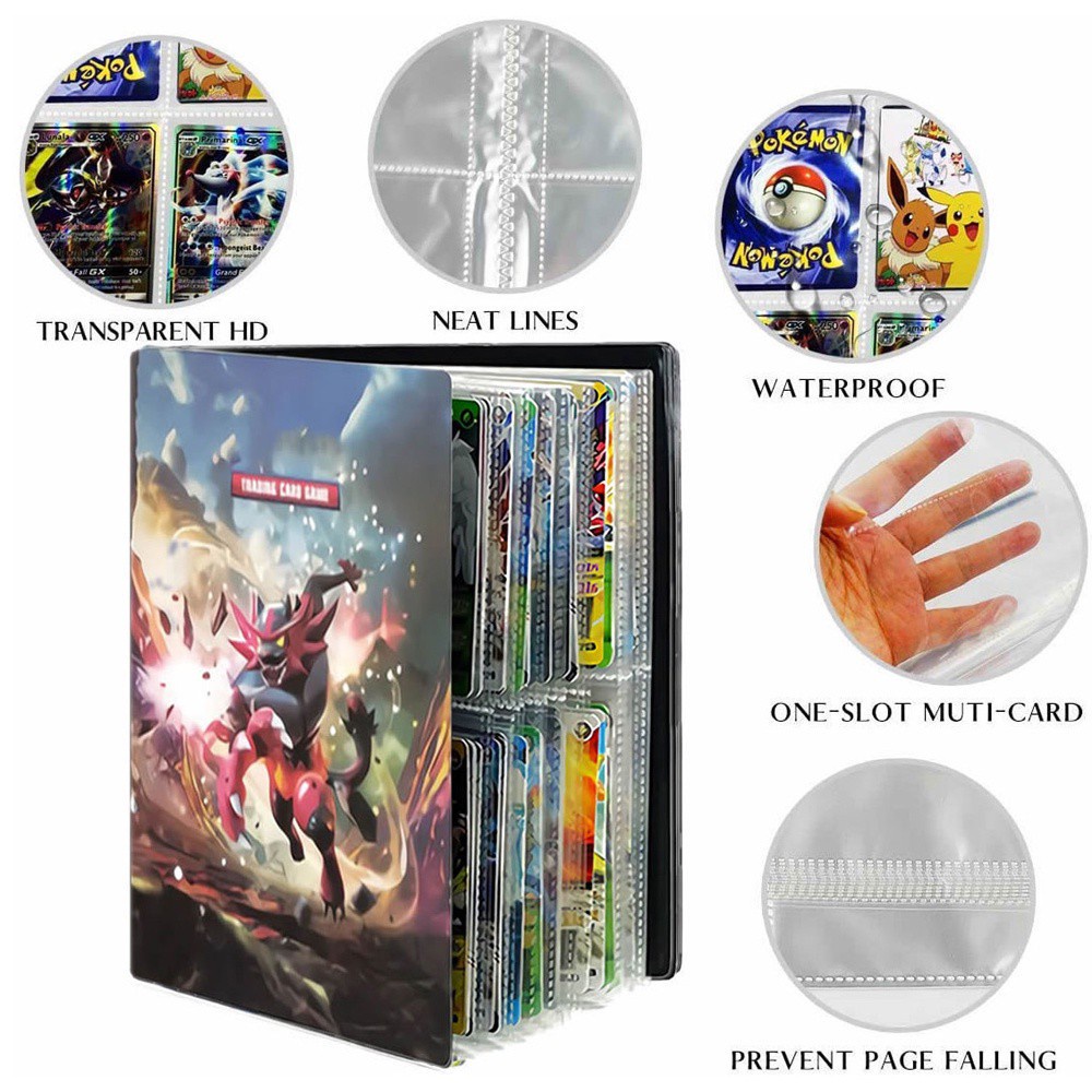 Must Quality USNOW Pokemons Toys Game Cards Album Cartoon Book Pokemon Collection Folder Pikachu Anime 240Pcs Premium - Image 3