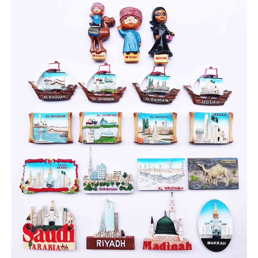 Middle East Saudi Arabia Fridge Magnet Souvenir Gift Collection Home Decoration Magnetic Sticker