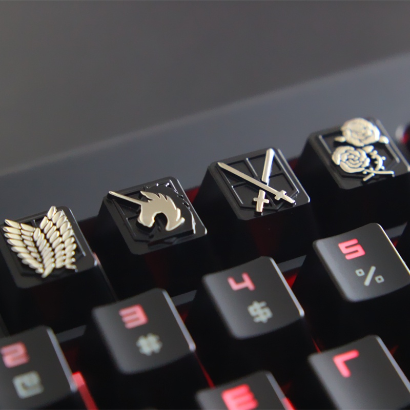 Attack on Titan Four Great Corps Wings of Freedom Runaway Mechanical Keyboard Zinc Aluminum Alloy Metal Unique Keyca