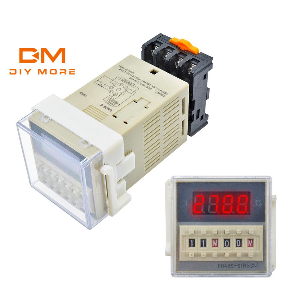 Durable Premium DIYMORE DH48S-S Digital AC 220V Precision Programmable Time Delay Relay + Socket Base - Image 2
