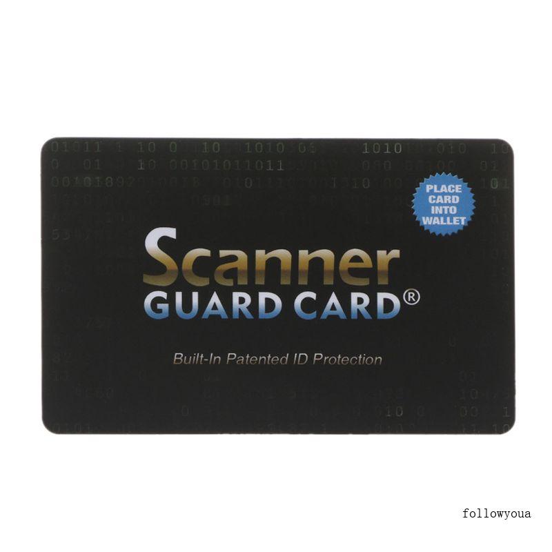 fol Portable Credit Card Protector RFID Blocking NFC Signals Shield Secure For Passp