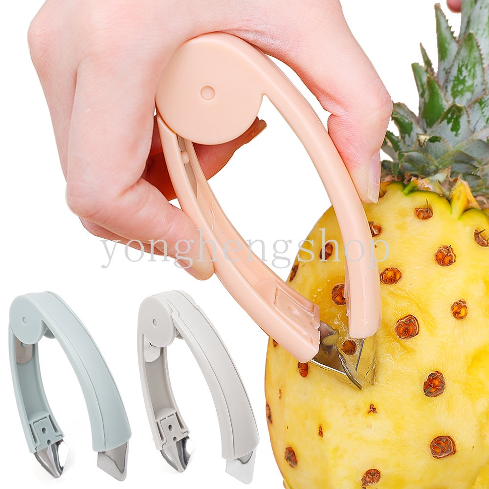 Creative Pineapple Eye Removal Clip Fruits Vegetable Seed Removal Tool Strawberry Huller Stem Remover Pineapple Corer Slicer Cutter Kitchen Gadgets