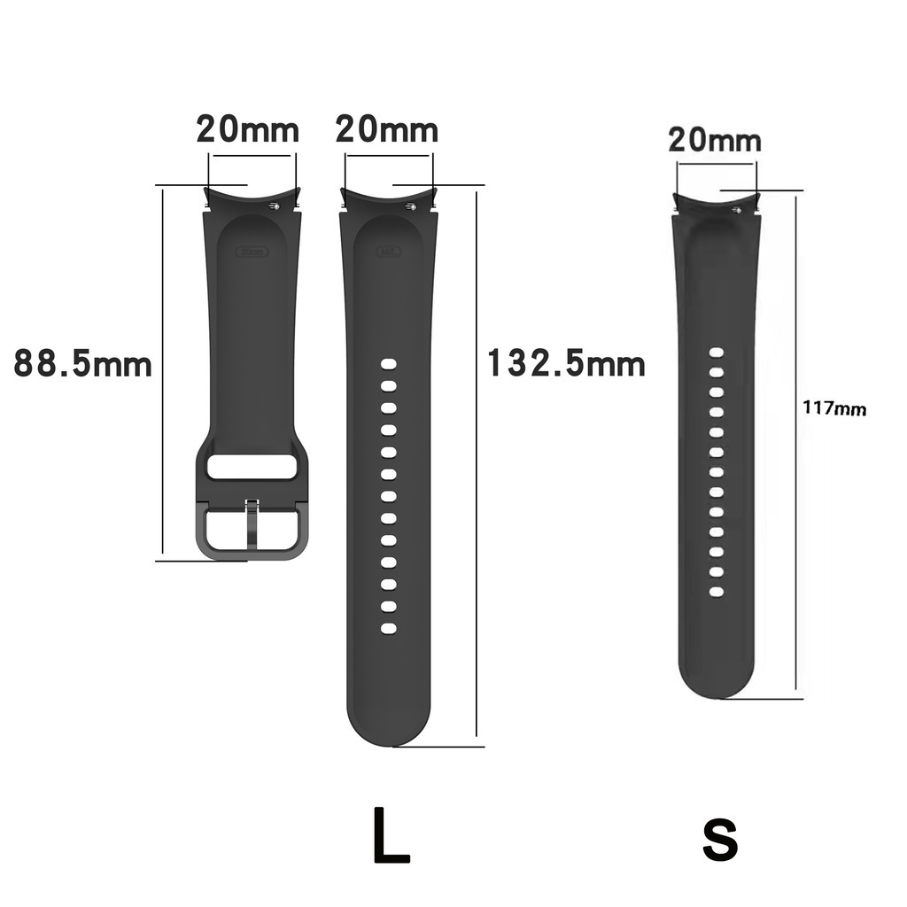 Daily Style 20mm Silicone watch Band Samsung Galaxy 4 classic 46mm 42mm Sports Strap Bracelet Trendy - Image 3