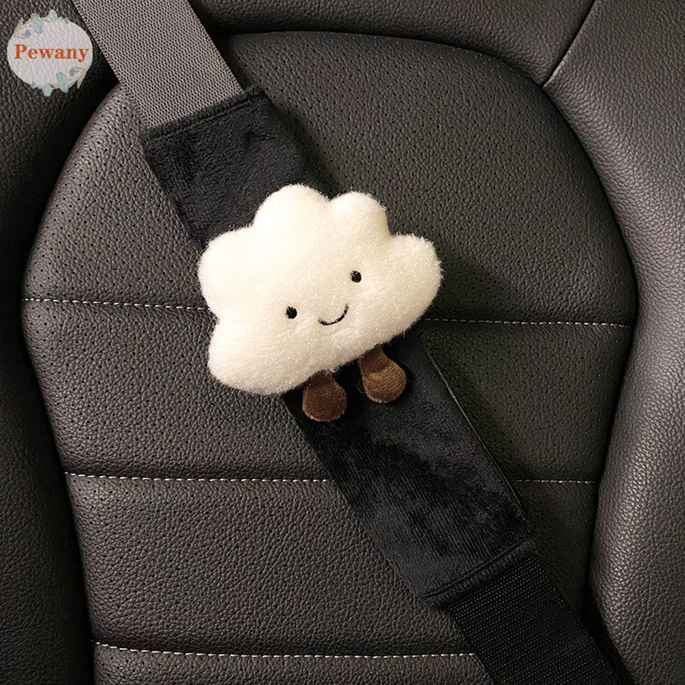 PEWANY 1Pair Seat Belt Cover Cute Plush Protective Cover Plush Shoulder Cushion Auto Neck Support Car Accessories Universal Winter Animal Car Interior Seatbelt Shoulder Pads