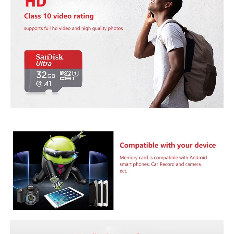 Premium Quality Memory Card Micro sd Class10 UHS-1 flash Microsd TF/SD - Image 4