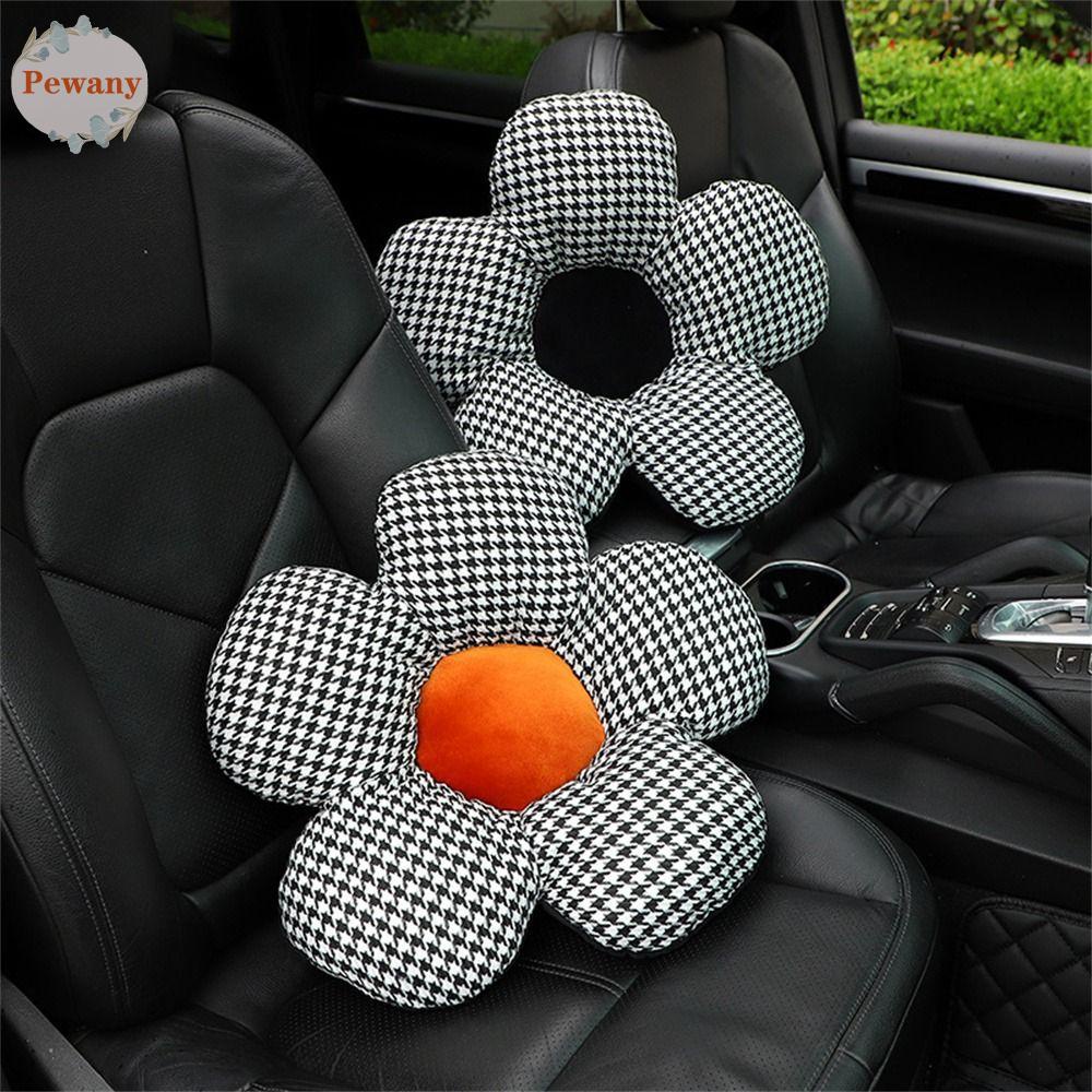 PEWANY Car Headrest Comfort Car Interior Accessories Back Cushion Universal Flower Waist Pad Car Neck Pillow