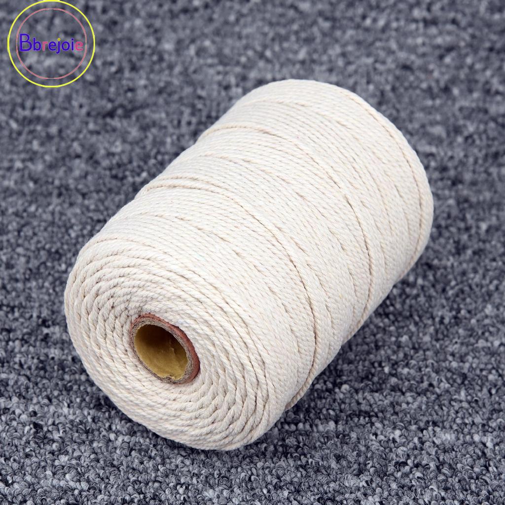 Must Multi 200m 1mm/2mm Beige Cotton Rope Twisted Cord Beading Macrame Knitting Craft Durable - Image 2