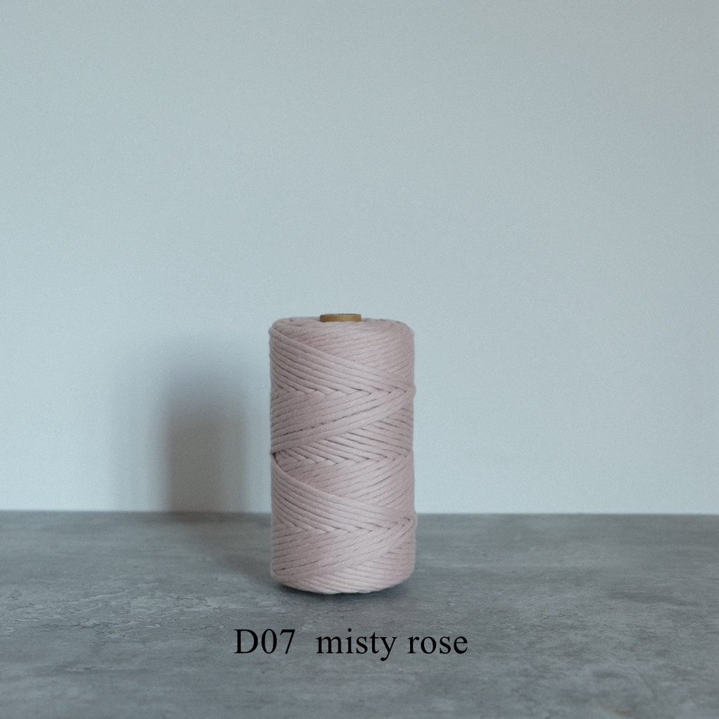 Purpose Premium 41 colors ! Ropemate 3MM 4mm single strand twisted 3 strands macrame cord braided cored cotton rope-1... - Image 2