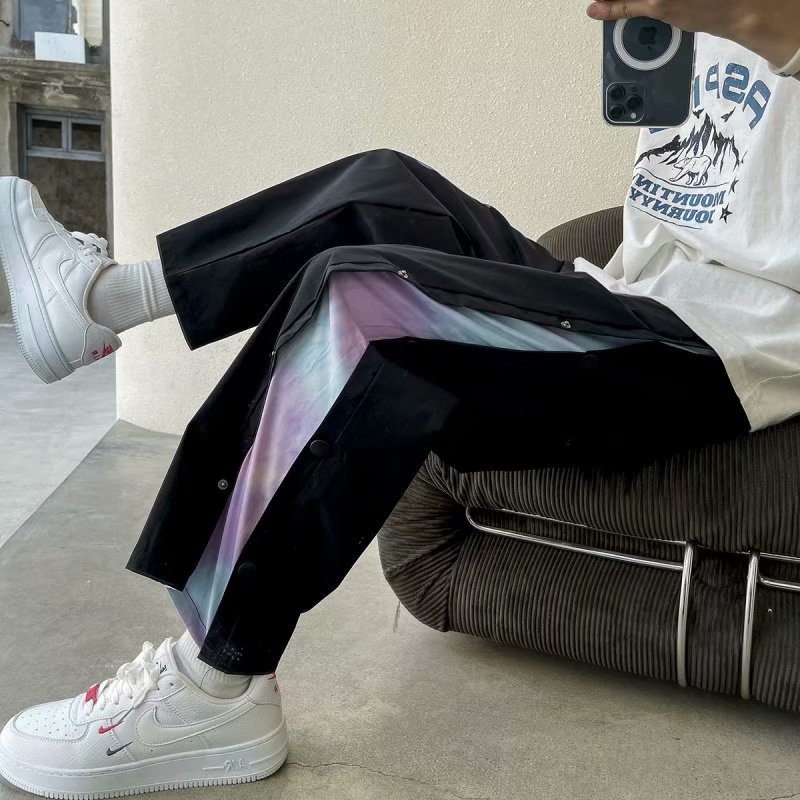 Versatile Durable 2 Color【M-3XL】Fashion Splicing Jogger Men Casual Pants Loose Harem Elastic waist - Image 3