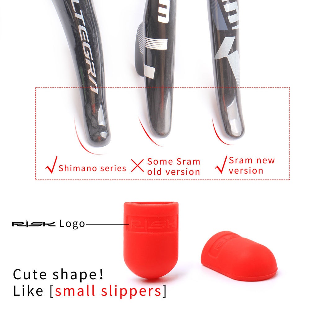Versatile Durable RISK Silicone Bicycle Shift Handle Cover Shimano Road Bike Shifting Lever Protection Sleeve Deraill... - Image 2