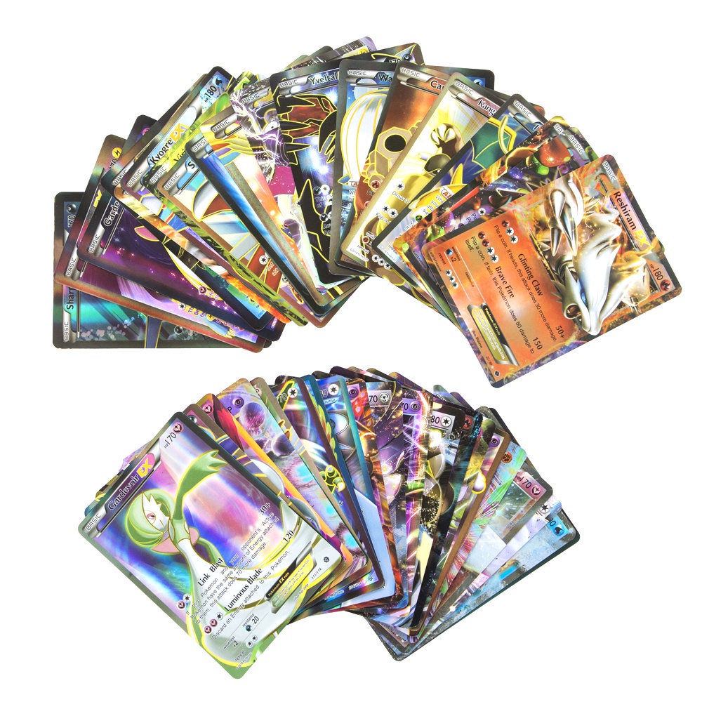 Multi Quality 100PCS English Language Version Pokemon Cards Children Game Gift Boy Card Collection Vmax Gx 100 Tag Te... - Image 5