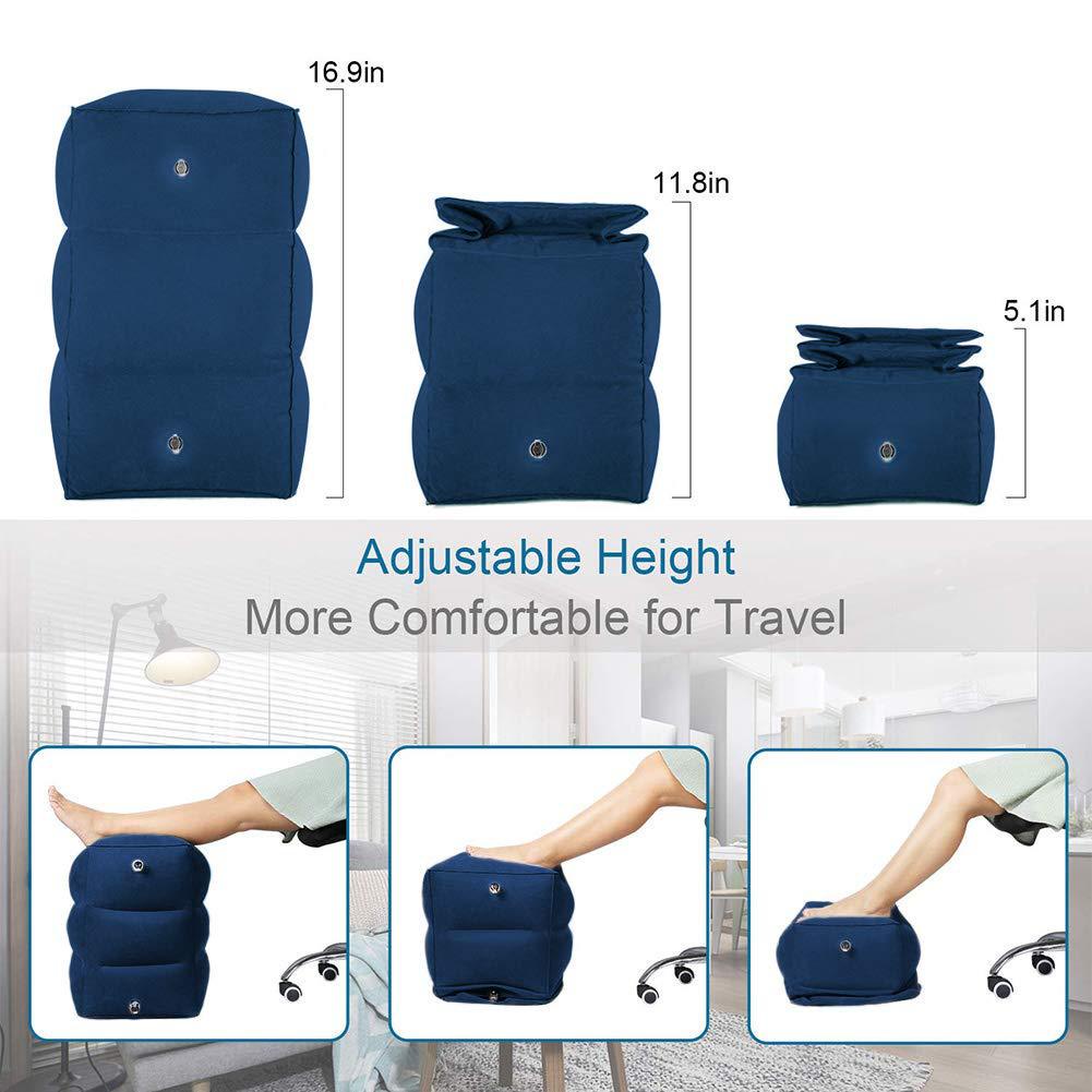 Reliable Have Useful Inflatable Portable Travel Footrest Pillow Plane Train Kids Bed Foot Rest Pad Versatile Multi - Image 4