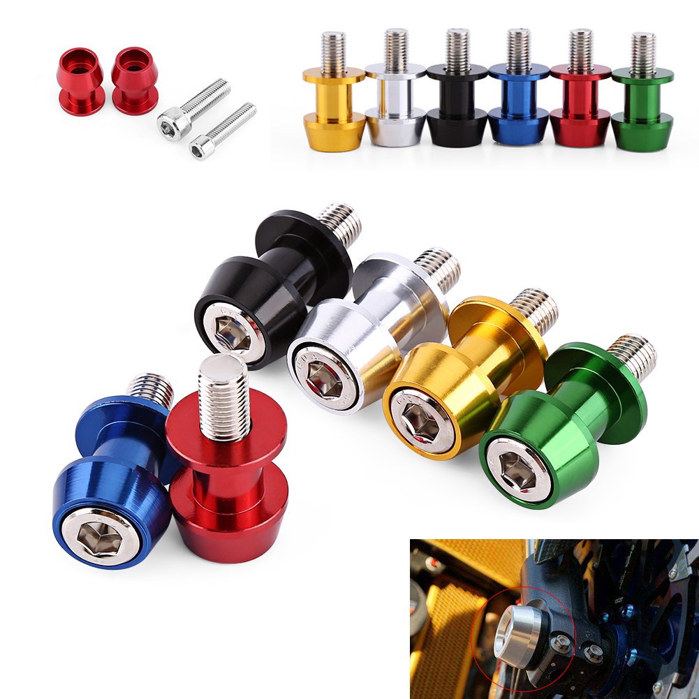 Essential Durable Ready Stock 8/10mm Motorcycle CNC Swing Arm Spool Sliders Stand Bobbins Have Premium - Image 2