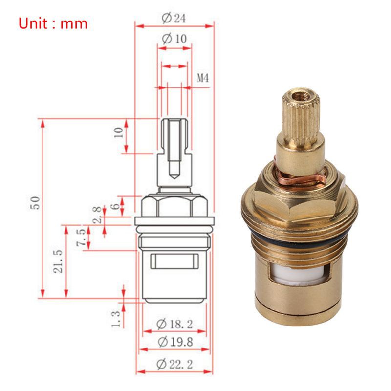 Durable Must JoJoBrass Ceramic Tap Valve Faucet Cartridge Bathroom Hot Cold Water Mixer Reliable Have - Image 2