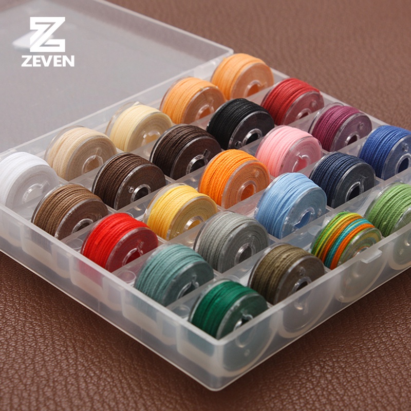 Quality Reliable 25 Rolls Box 0.45/ 0.55/0.65mm Round Waxed Thread Polyester Cord Wax Coated Strings Braided Bracelet... - Image 3