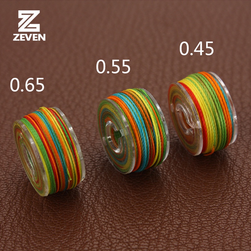 Quality Reliable 25 Rolls Box 0.45/ 0.55/0.65mm Round Waxed Thread Polyester Cord Wax Coated Strings Braided Bracelet... - Image 5