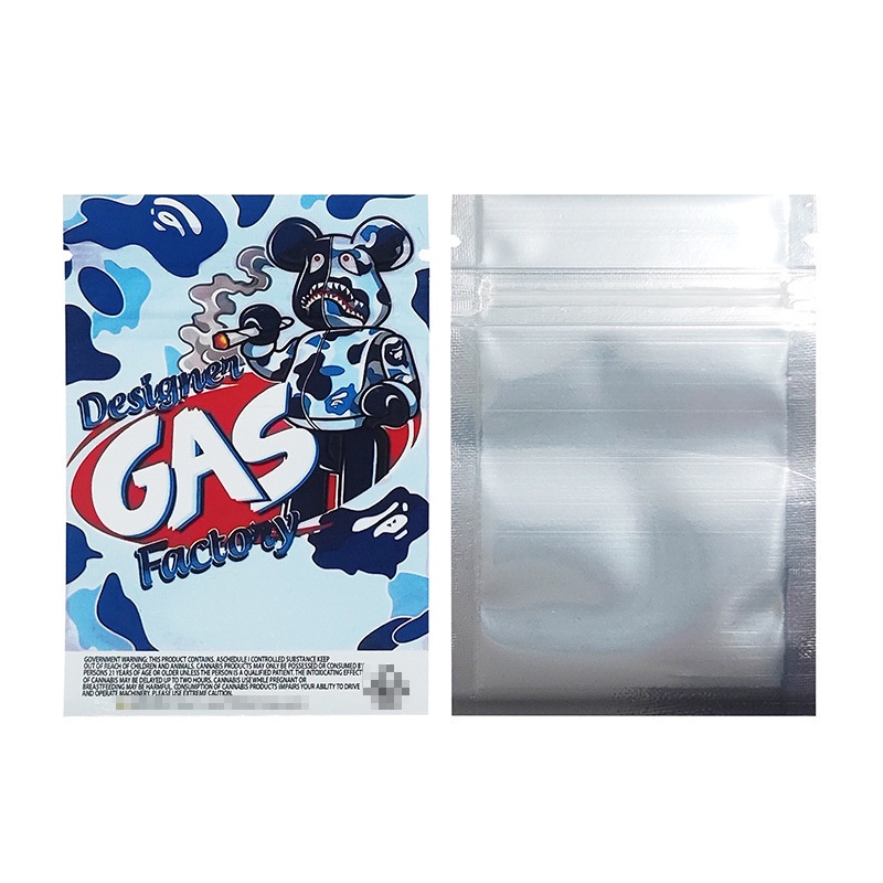 Style Accessory 100pcs Mylar Bags1g CBD Bag Candy Smellproof Touch Film Ziplock Packaging Self Seal Waterproof Zipper - Image 5