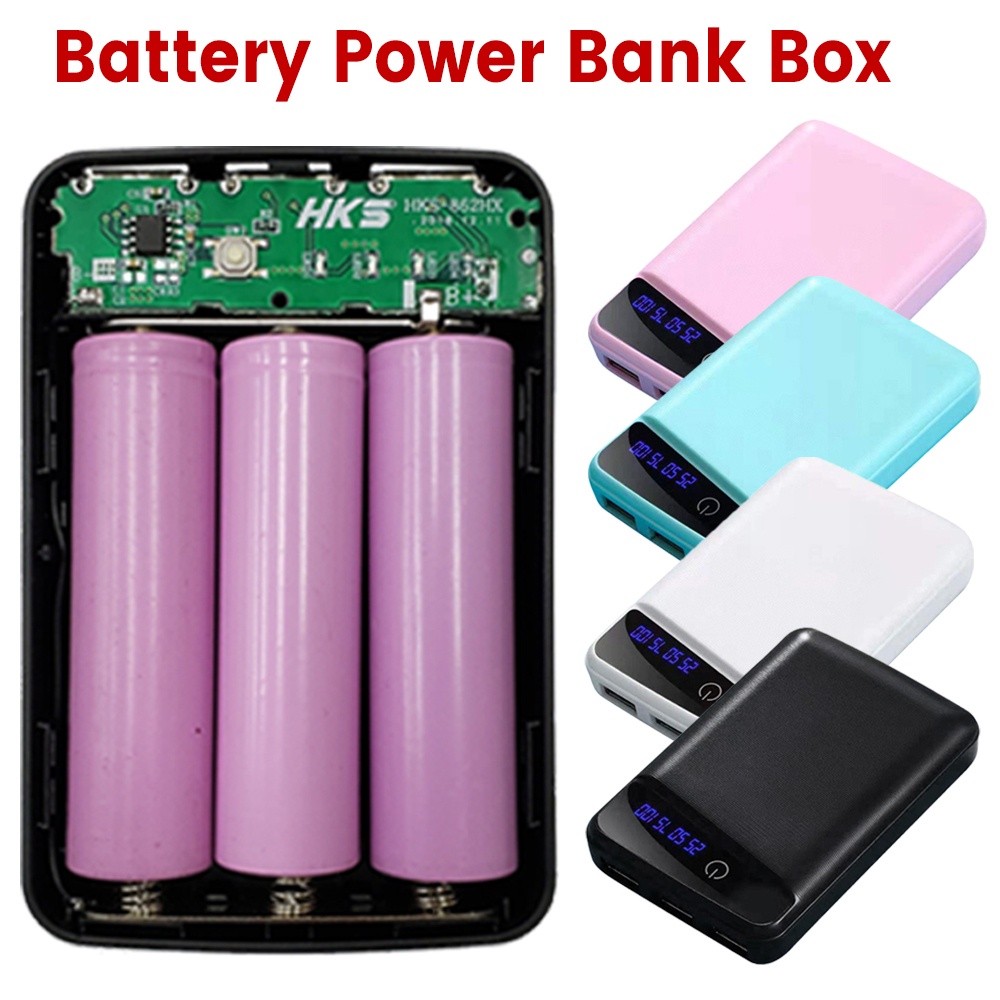 Essential Have 3*18650 DIY Power Bank Case Plastic Shell Box LCD Display Mobile Battery Charger Phone - Image 3