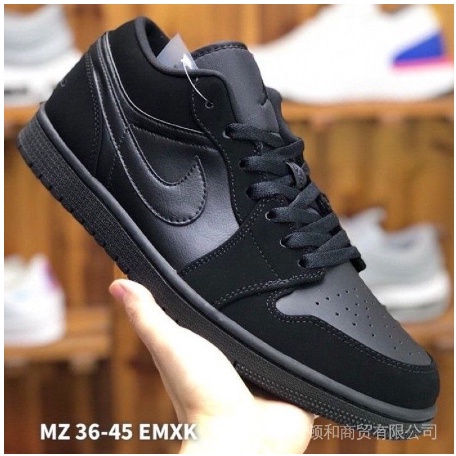 Hot sale Air Jordan 1 Retro Low "Triple Black" Men and women AJ1 Sneaker on sale HQXO