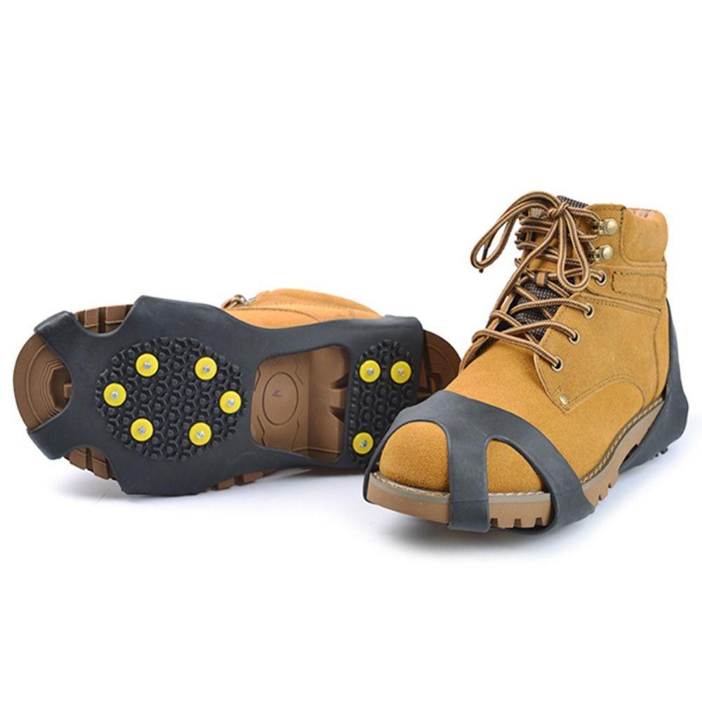 Repair Craft LUCKY-EBINLANDS 1Pair Ice Grippers Wear-resistant S-XXL Anti Slip Crampons Safety Tool TPE 10 Studs Snow... - Image 4