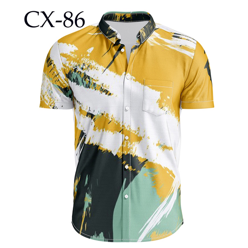 Versatile Purpose Summer 3D Print Men's Shirts Short Sleeve Floral Loose TShirt Lapel Casual Hawaiian Beach Hol Have - Image 4