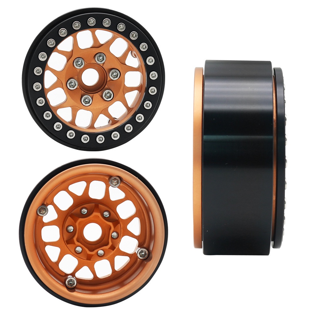 Quality Have MYHRC 1/10 RC Crawler Car Spare Part 1.9 Inch Metal Beadlock Wheel Hub Rim TRX4 Axial SCX10 AXI03006 Gla... - Image 2