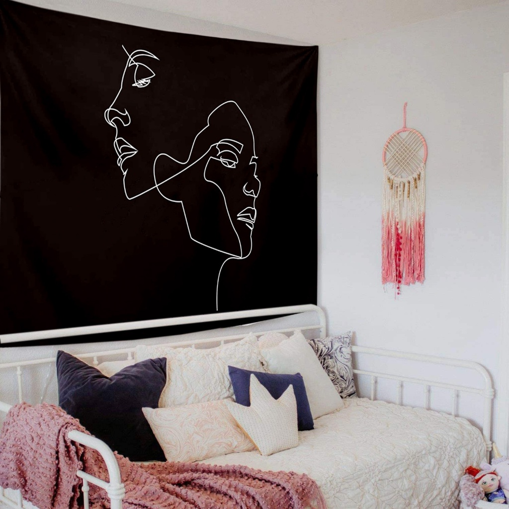 Purpose Durable Abstract Line Backdrop Wall Hanging Tapestry Home Deoration Black White Simple Decorations Li Quality - Image 5