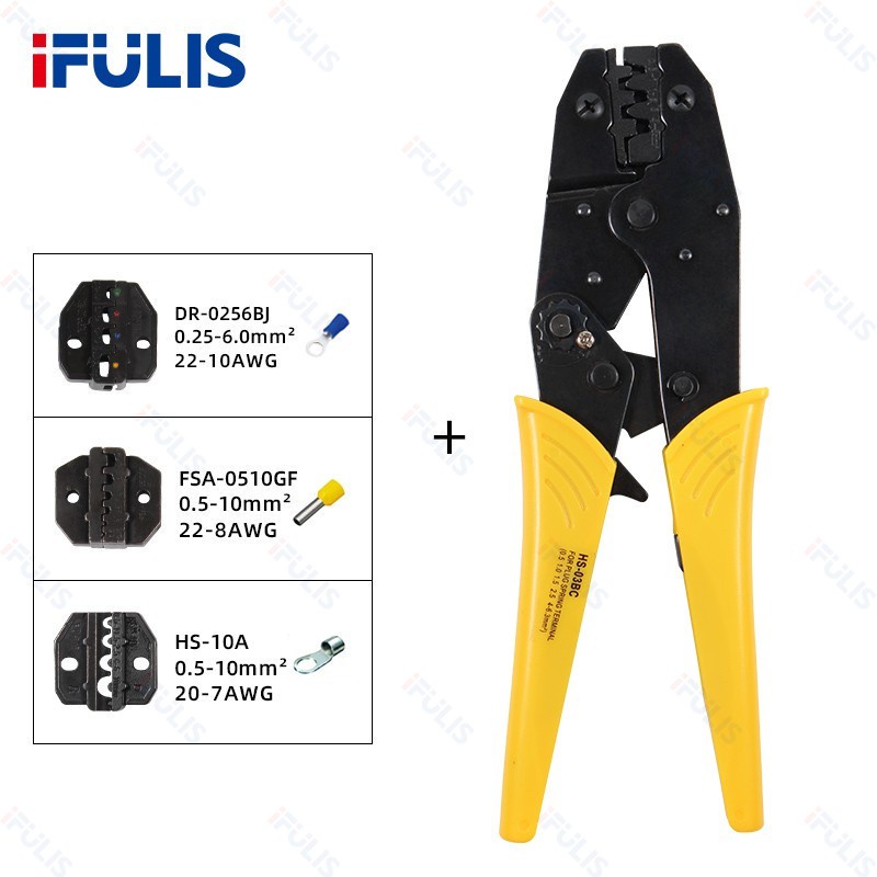 Heavy DIY HS-03BC Crimping pliers jaws kit package plug tube insuated non-insulated cap terminals clamp tools Hardware - Image 2