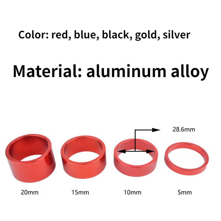 Have Reliable Bicycle Fork 28.6 Ø 1.1/8” Headset Spacer Washers Ring 5mm 10mm Stem Washer Basikal Tengkok Cincin E... - Image 2