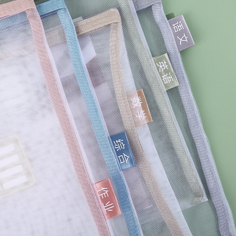 Travel Casual Students Account Classification Document Bags Transparent PVC Mesh Subject Bag Large Capacity Gridding ... - Image 5