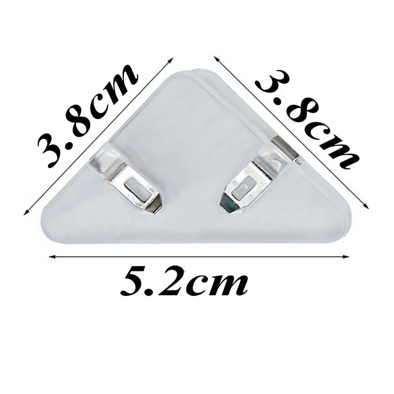 Versatile Purpose 5PC / Barrel Creative 90° Triangular Corner Plastic Folder Colorful Triangle Paper Clips Scrapbook... - Image 5