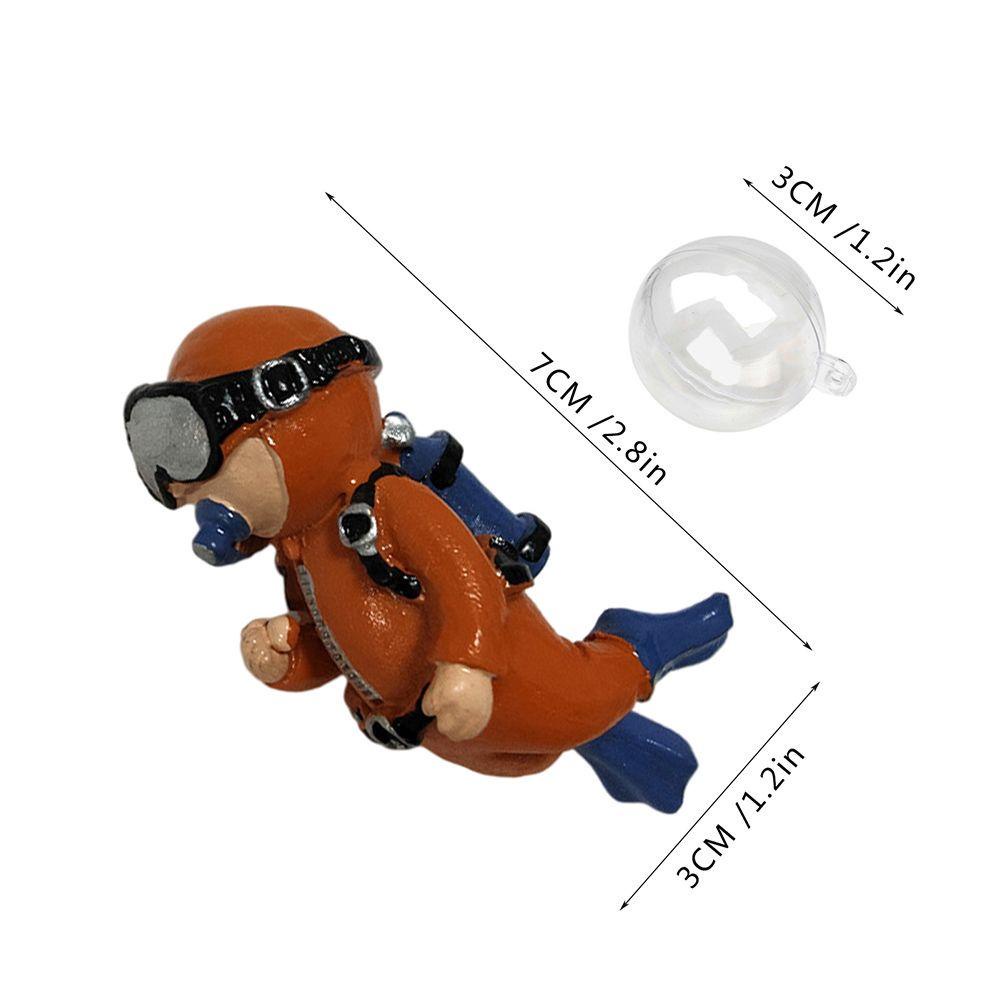 Multi Have LONTIME Resin Aquarium Decoration Floating Pendant Accessories Fish Tank Diver/Multicolor Essential Purpose - Image 3