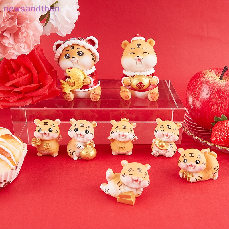 newsandthen 1Pcs Cartoon Cute Little Tiger Little Figurine Crafts Figure Ornament Miniatures Nice