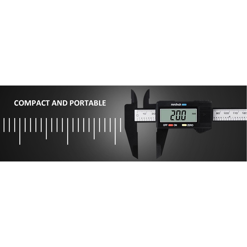 Reliable Must 150mm 0.1m Digital Vernier Calipers measure 6inch LCD Electronic Carbon Fiber Gauge height Micrometro S... - Image 3