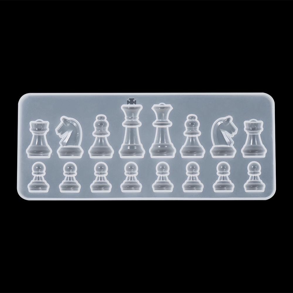 Kitchen Prep SUHE Sugarcraft Silicone Mold Bishop Baking Tray Chess Pendant Jewelry Resin Epoxy Making Tools Fondant ... - Image 4