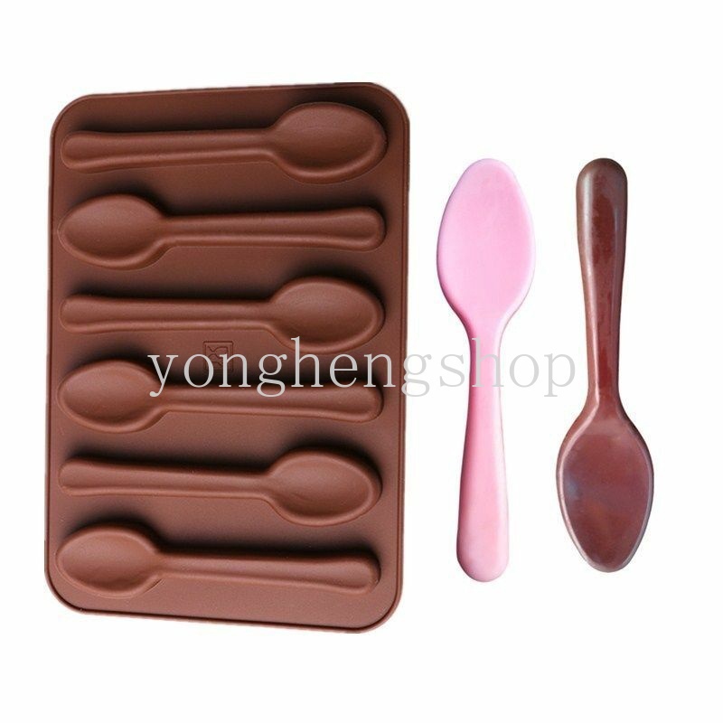 Bakeware Cooking Creative 3D Spoon Shaped Silicone Cake Mold DIY Biscuit Jelly Pudding Candy Chocolate Mould Ice Tray... - Image 5