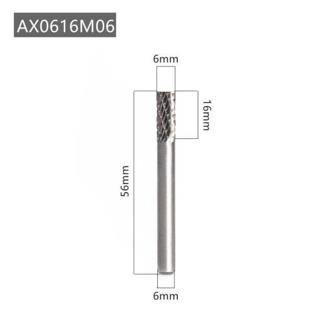 Duty Craft 1pcs AX Type Shank 6mm Head Tungsten Carbide Alloy Rotary File Drill Milling Carving Bit Point Burr Die Gr... - Image 2