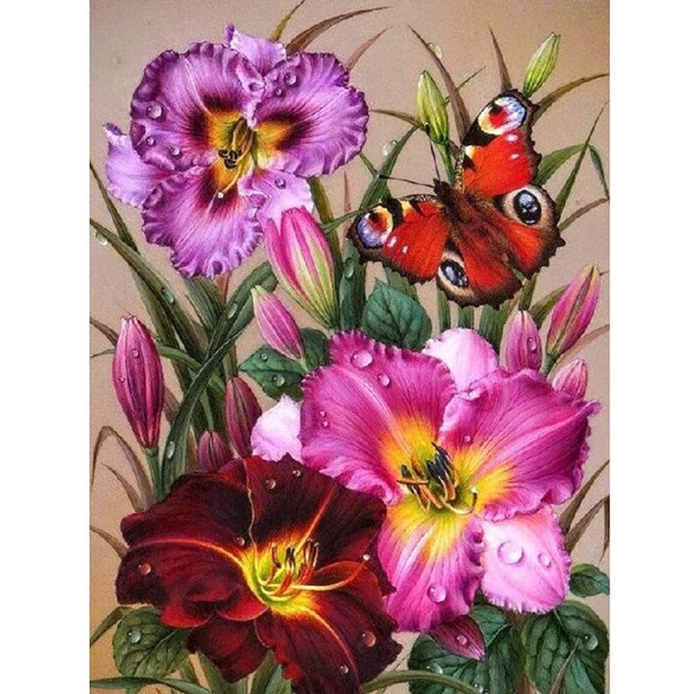 Build Craft 5D DIY Diamond Painting Flowers Vase Cross Stitch Kit Full Drill Embroidery Mosaic Rose Art Picture Of Rh... - Image 2